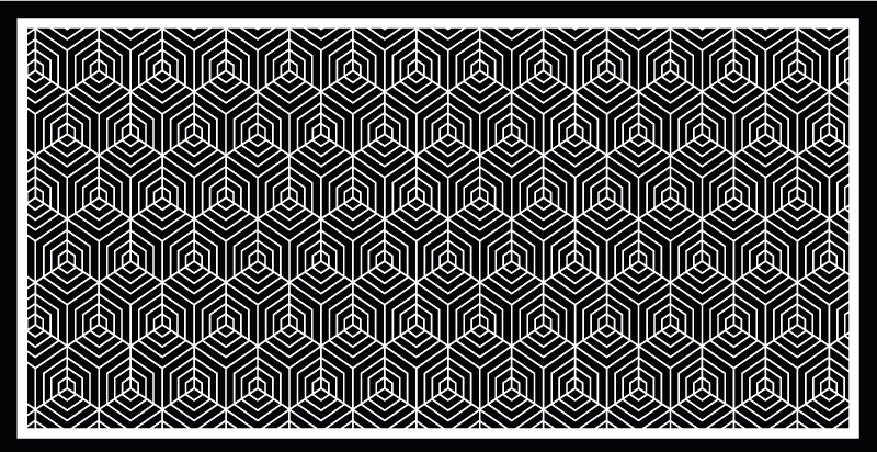 Tapis vinyle mosaïque minimaliste en vinyle  - TenStickers