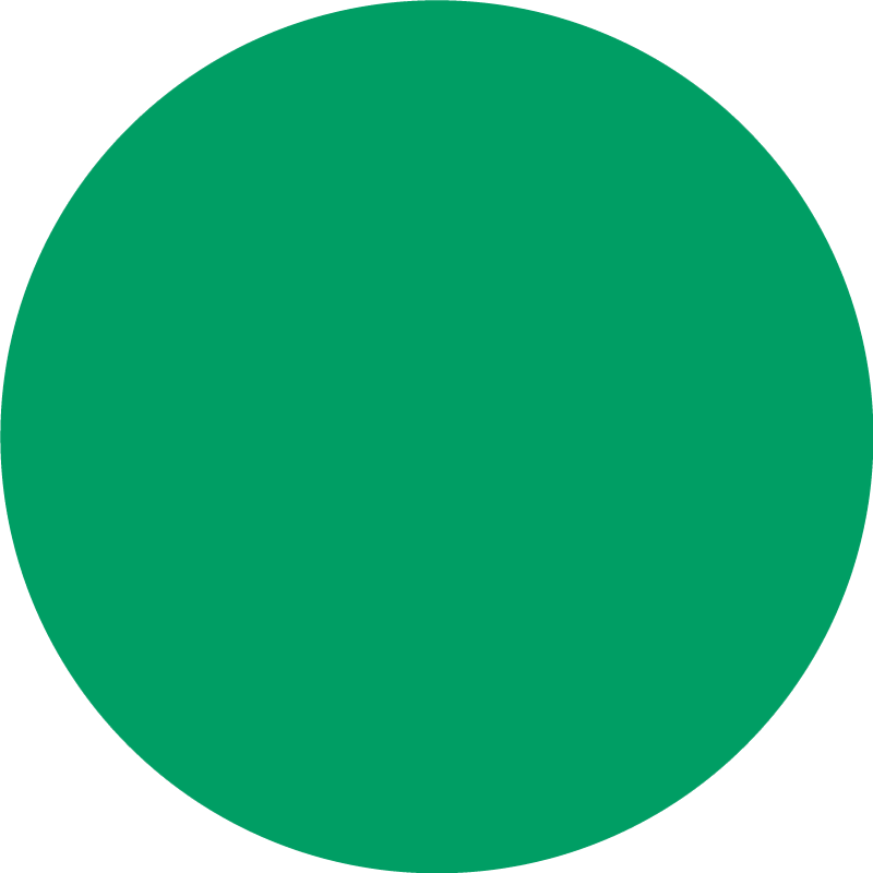 Tapis vinyle rond vert vibrant - TenStickers