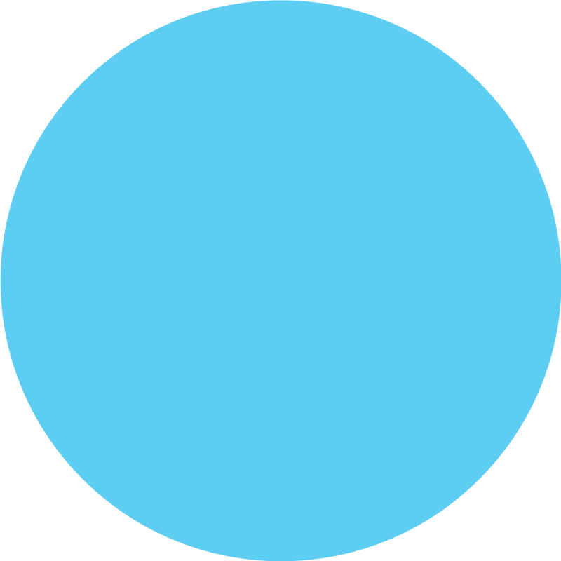 Tapis vinyle bleu conception circulaire monochrome - TenStickers