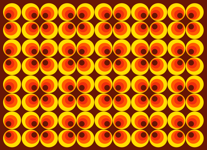 Tapis vinyle texture motifs ronds vibrants - TenStickers