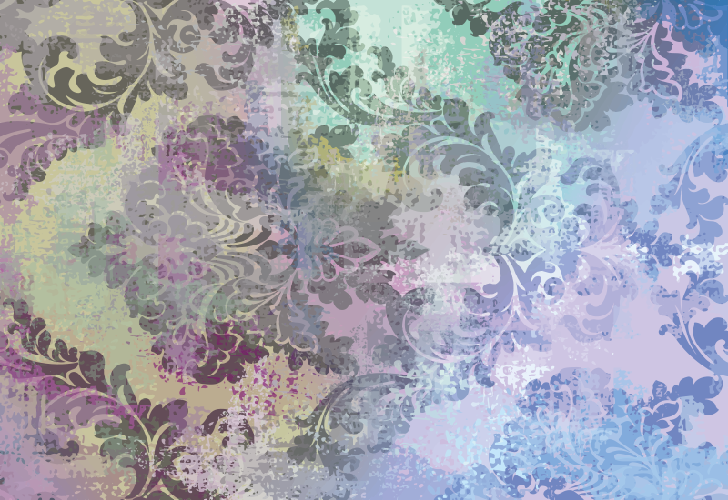 Tapis vinyle fleurs et plantes conception artistique bohème - TenStickers