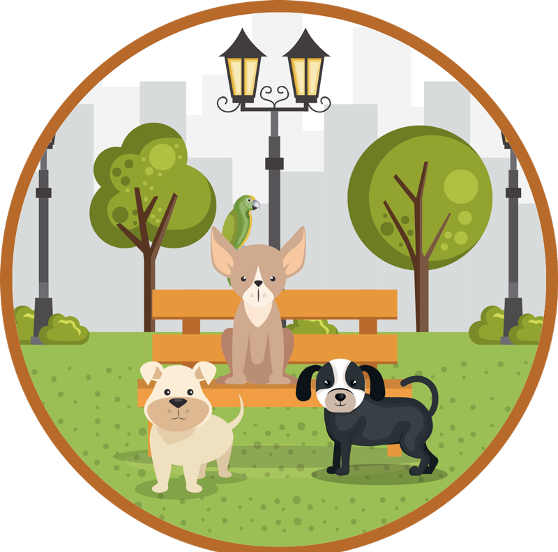 Tapis vinyle animal Mélange de couleurs - TenStickers