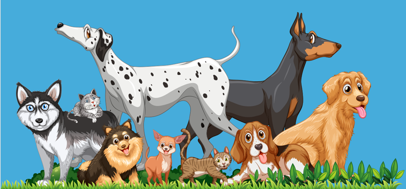 Tapis vinyle autres tapis rassemblement de chiens - TenStickers