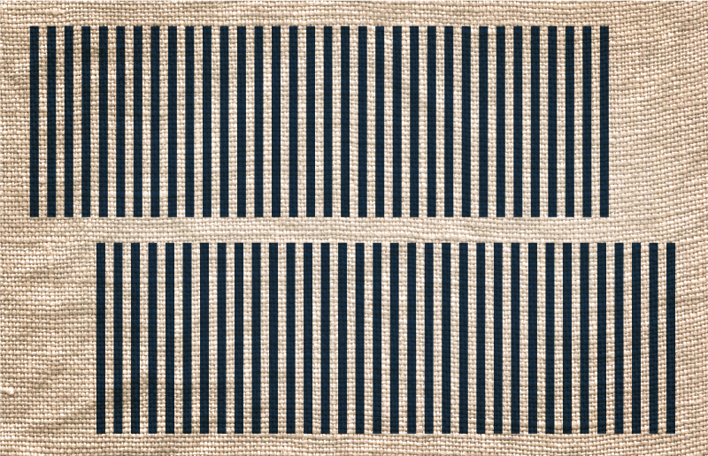 Tapis vinyle bleu marine avec rayures - TenStickers