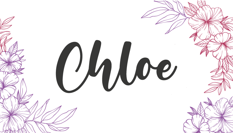 Tapis vinyle avec nom  fleur personnalisé - TenStickers