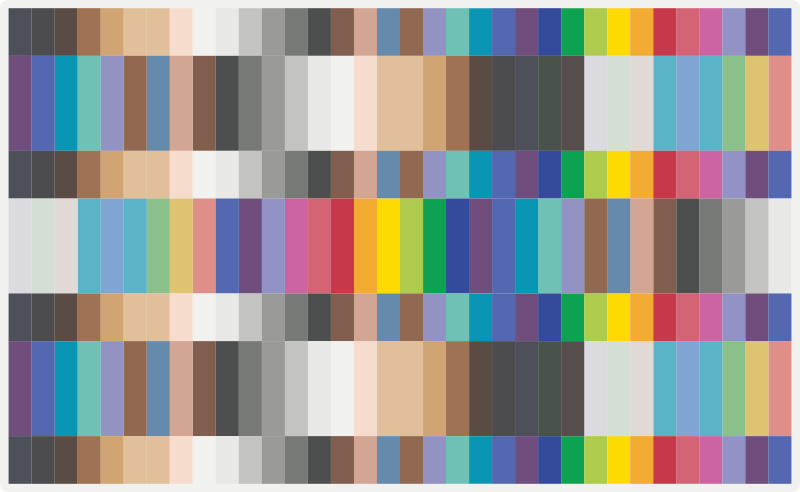 Tapis vinyle mosaïque carrés multicolores - TenStickers