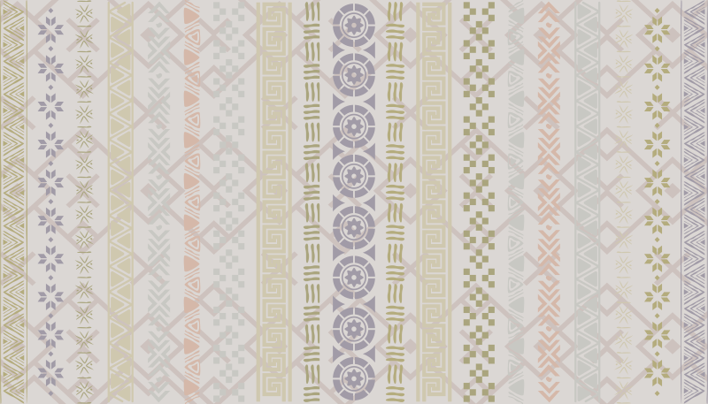 Tapis vinyle mosaïque Effet de tampon de puzzle  - TenStickers