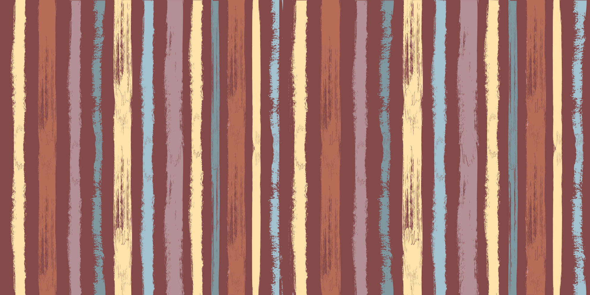 Tapis vinyle rayures effet tissu peint à la main - TenStickers