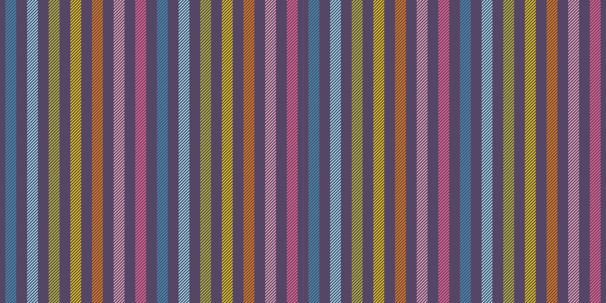 Tapis vinyle rayures fines lignes multicolores - TenStickers
