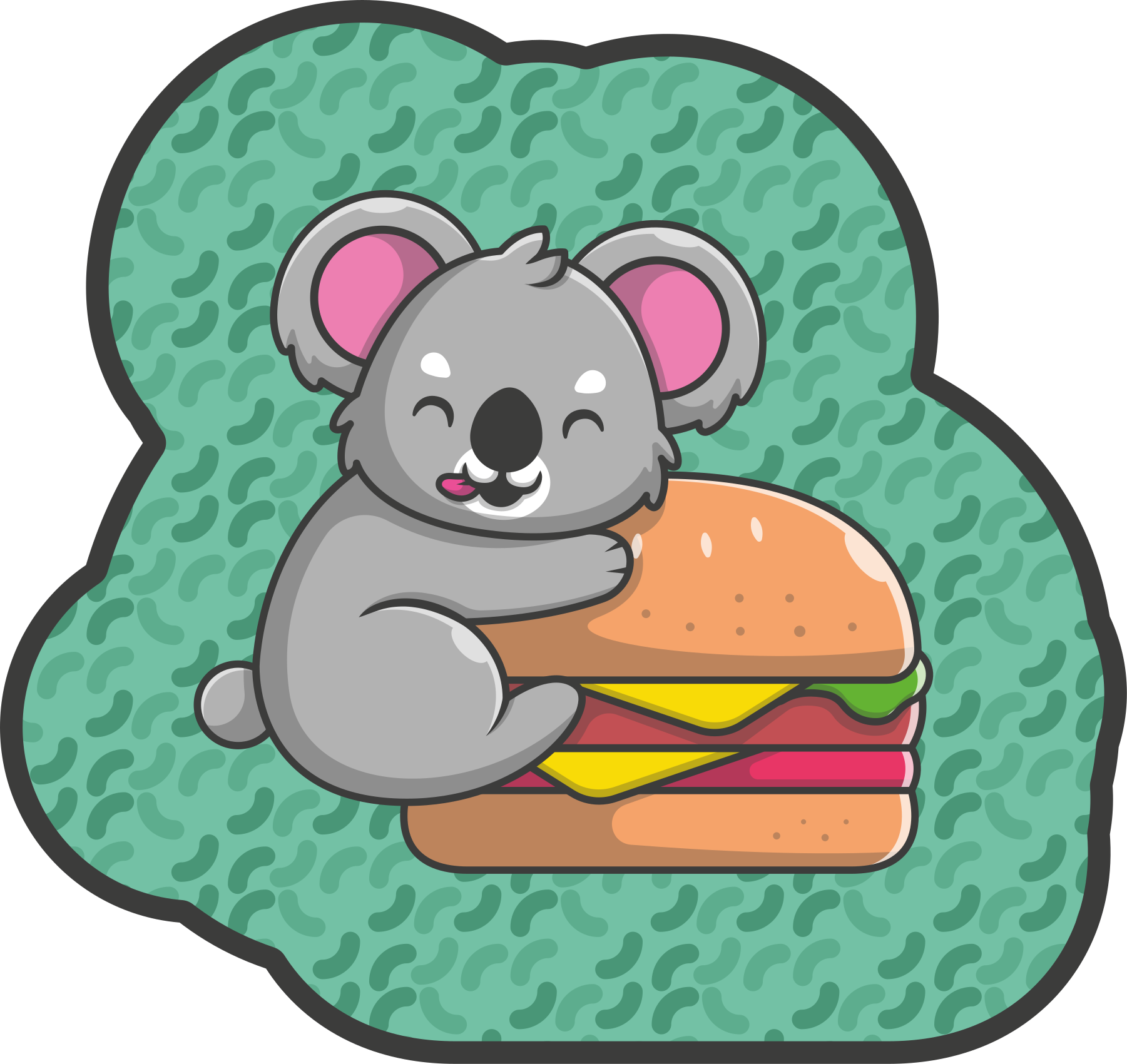 Tapis vinyle chambre bébé collation mignonne de koala - TenStickers