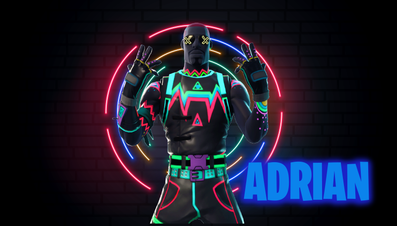 Tapis vinyle personnalisé affichage de caractères au néon - TenStickers