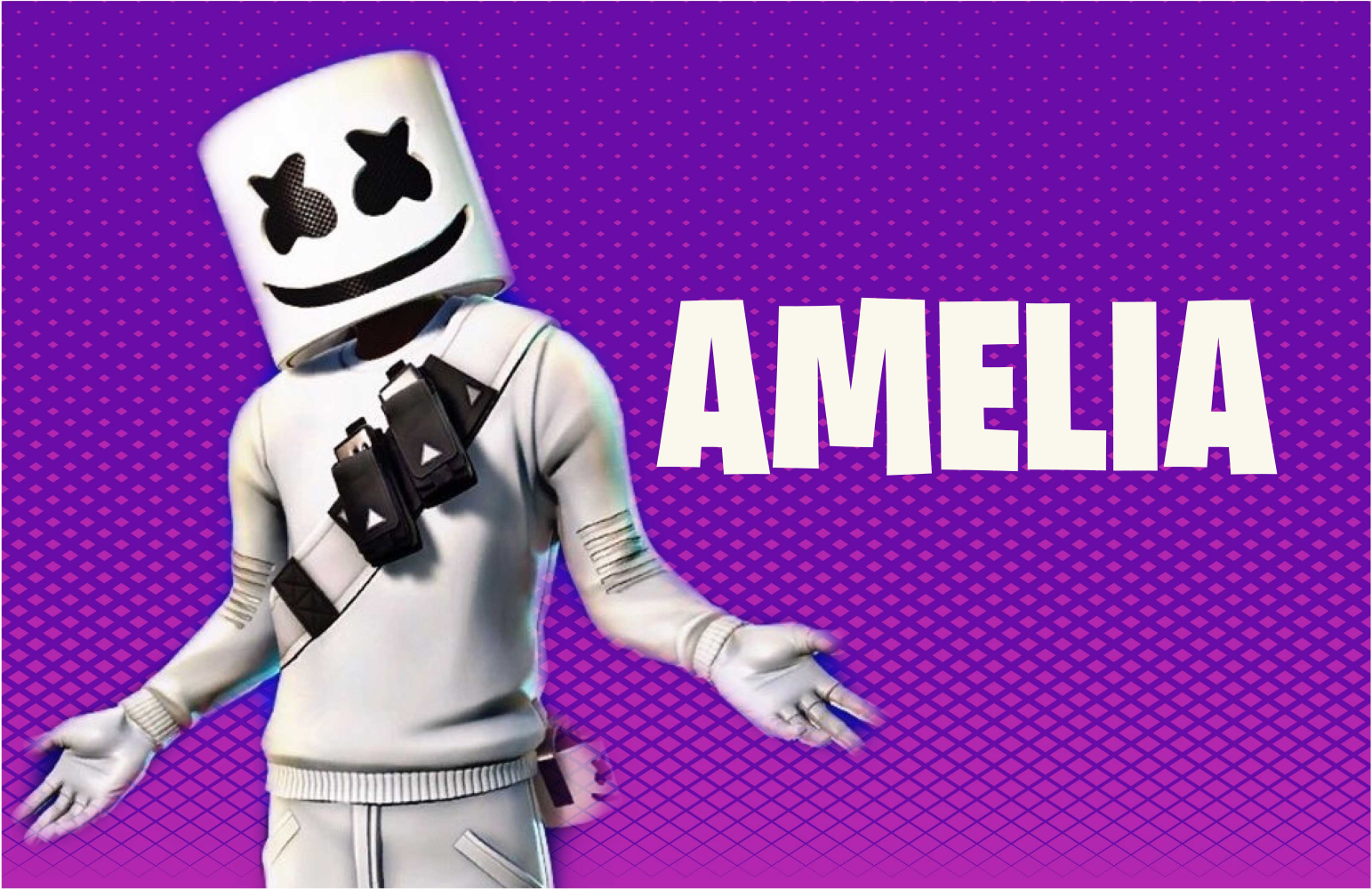 tapis vinyle chambre Garçon de guimauve de jeu vidéo - TenStickers