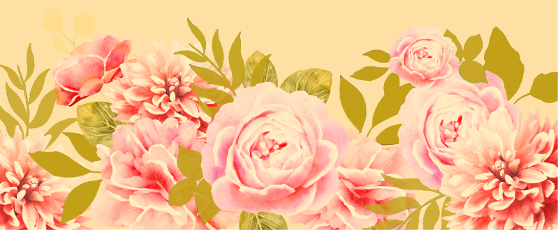 Tapis vinyle fleurs et plantes élégance florale épanouie - TenStickers