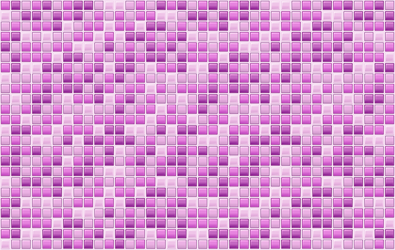 Tapis vinyle carreaux de ciment mosaïque violette - TenStickers