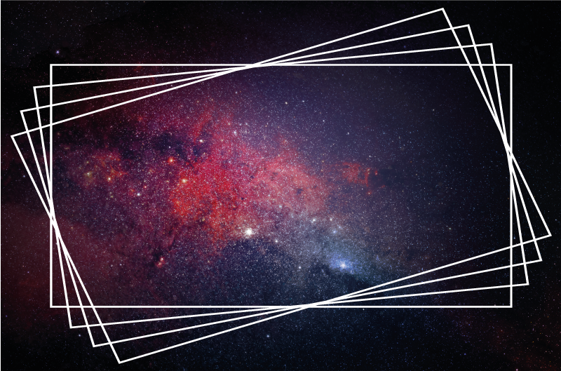 tapis vinyle salon Univers noir et rouge - TenStickers