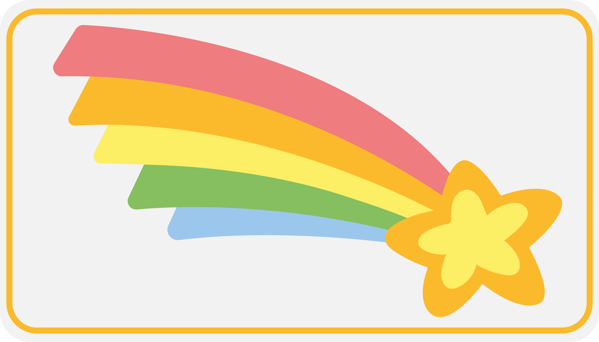 Tapis vinyle pour enfants motif étoile arc-en-ciel - TenStickers