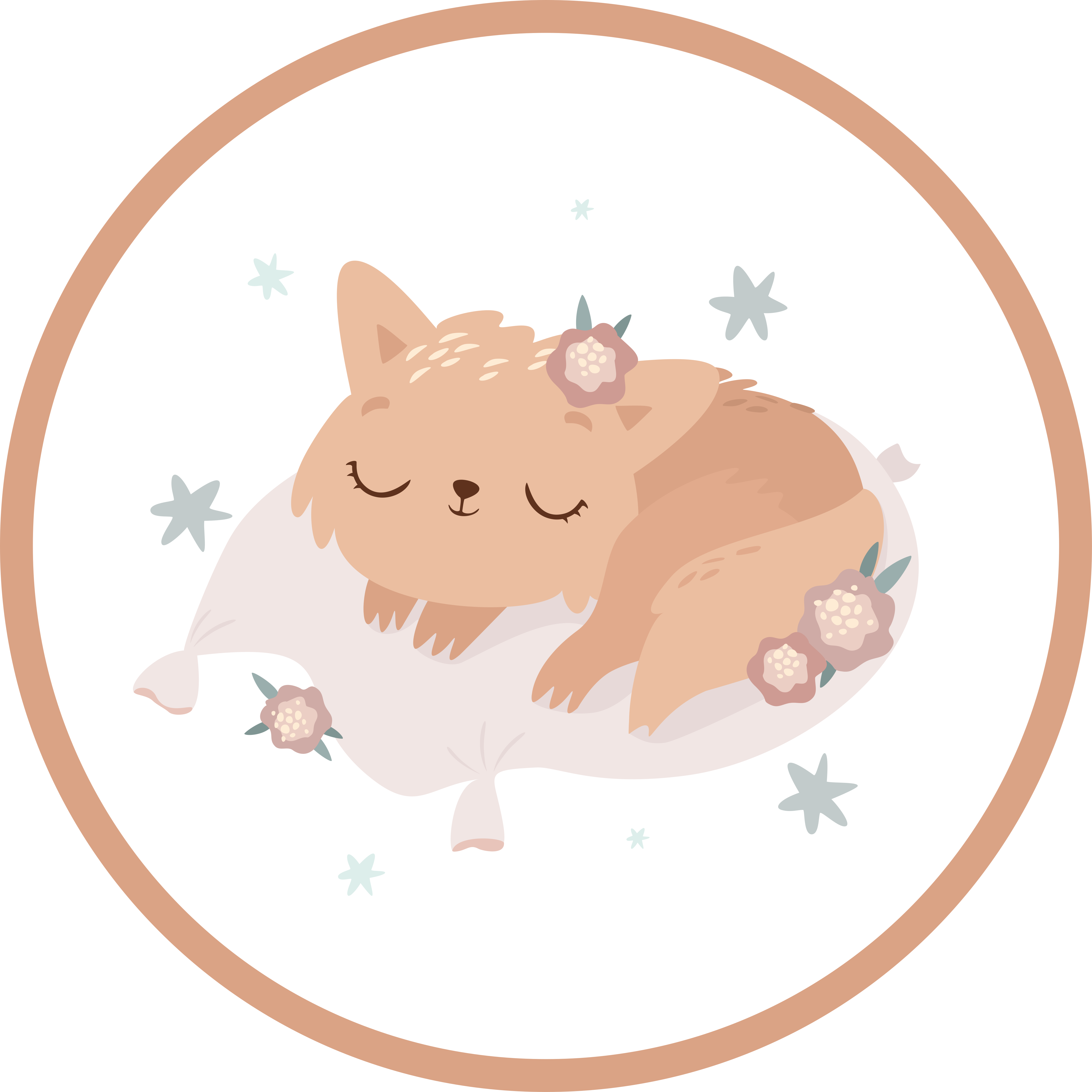 Tapis vinyle autres tapis renard endormi - TenStickers