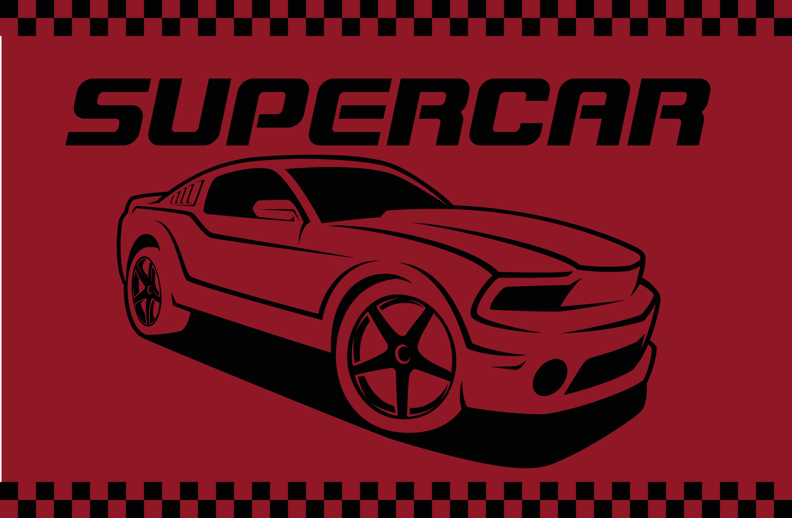 tapis vinyle salon Concept de super voiture - TenStickers