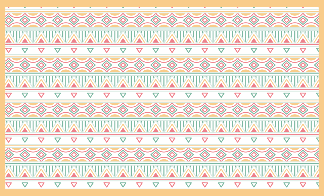 Tapis vinyle chambre Modèle de style boho et hippie - TenStickers