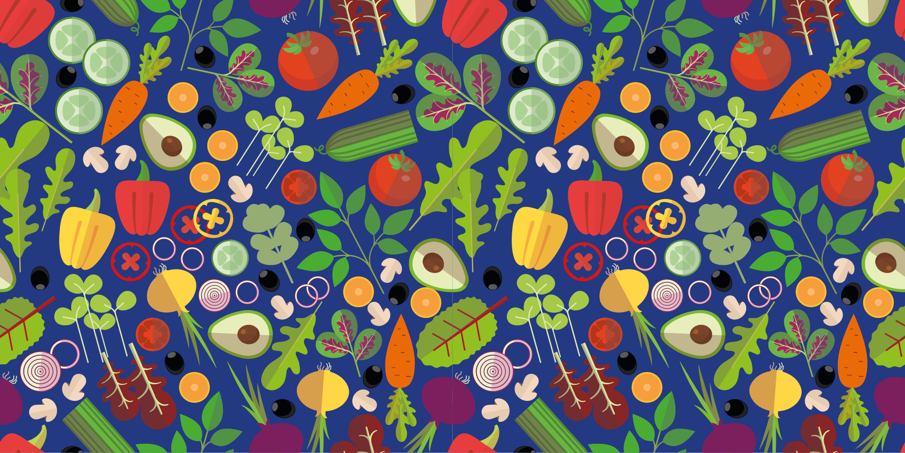 Tapis vinyle cuisine motif végétal vibrant - TenStickers
