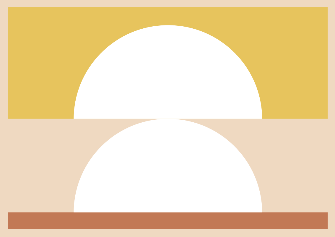 Tapis vinyle minimaliste minimalisme circulaire - TenStickers