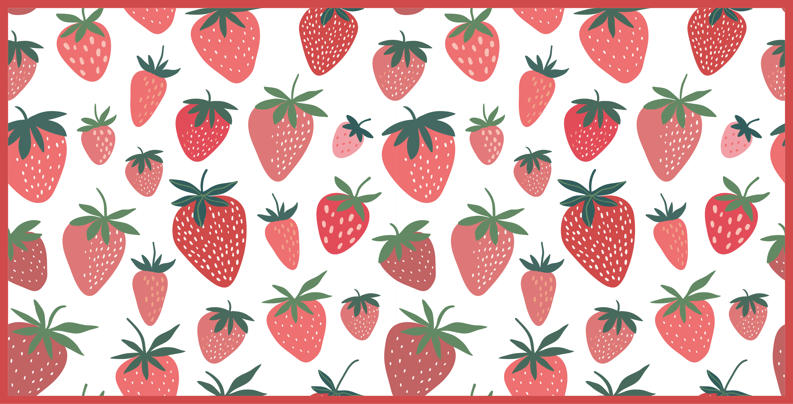 Tapis vinyle cuisine délice de fraises juteuses - TenStickers