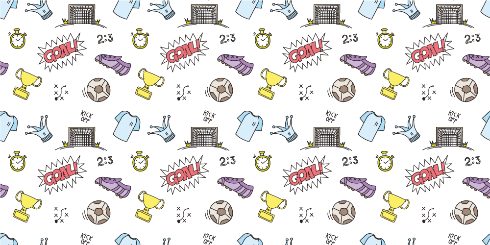 Tapis vinyle jeux thème des symboles sportifs - TenStickers