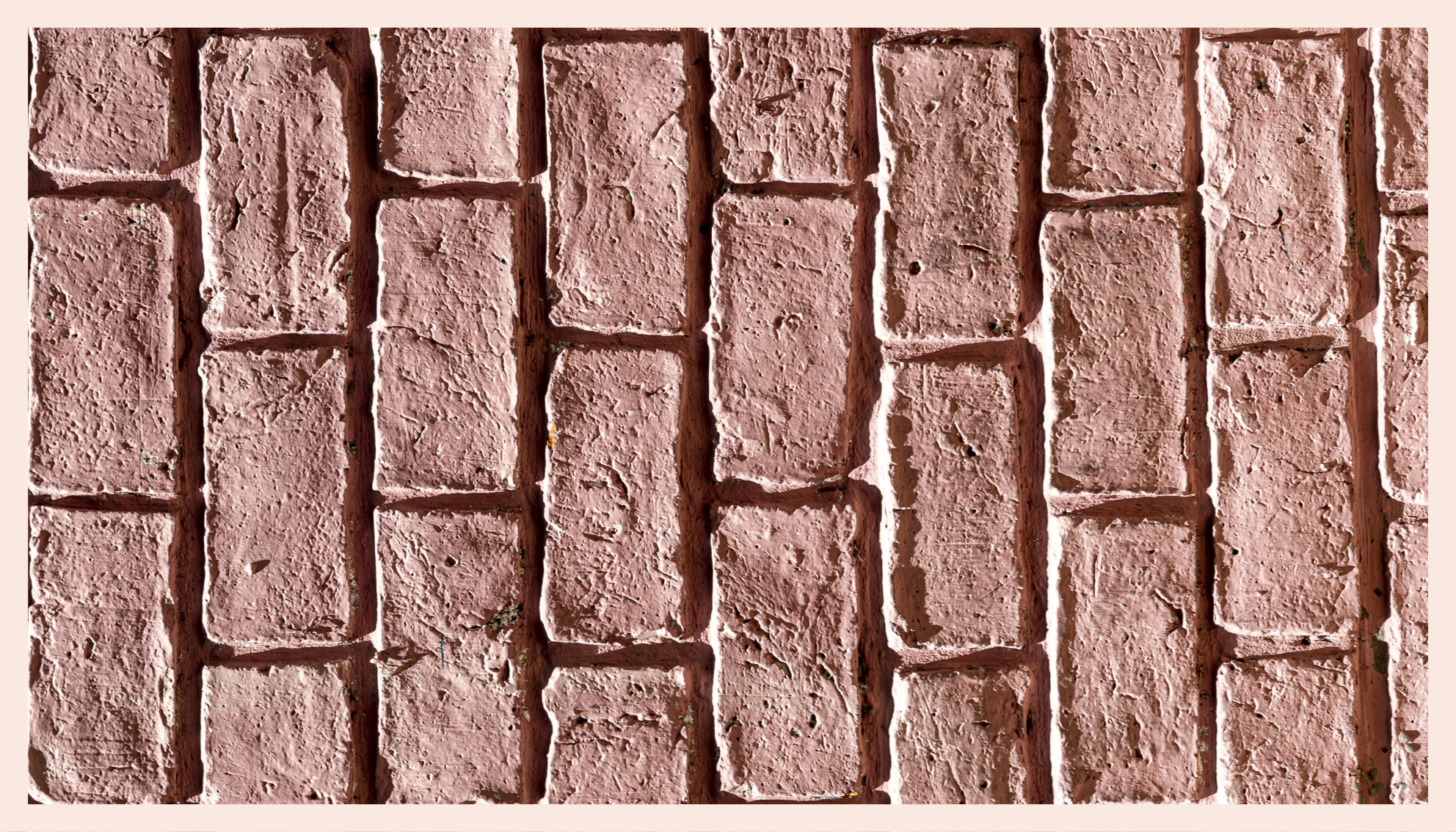 Tapis vinyle pierre motif de brique rustique - TenStickers