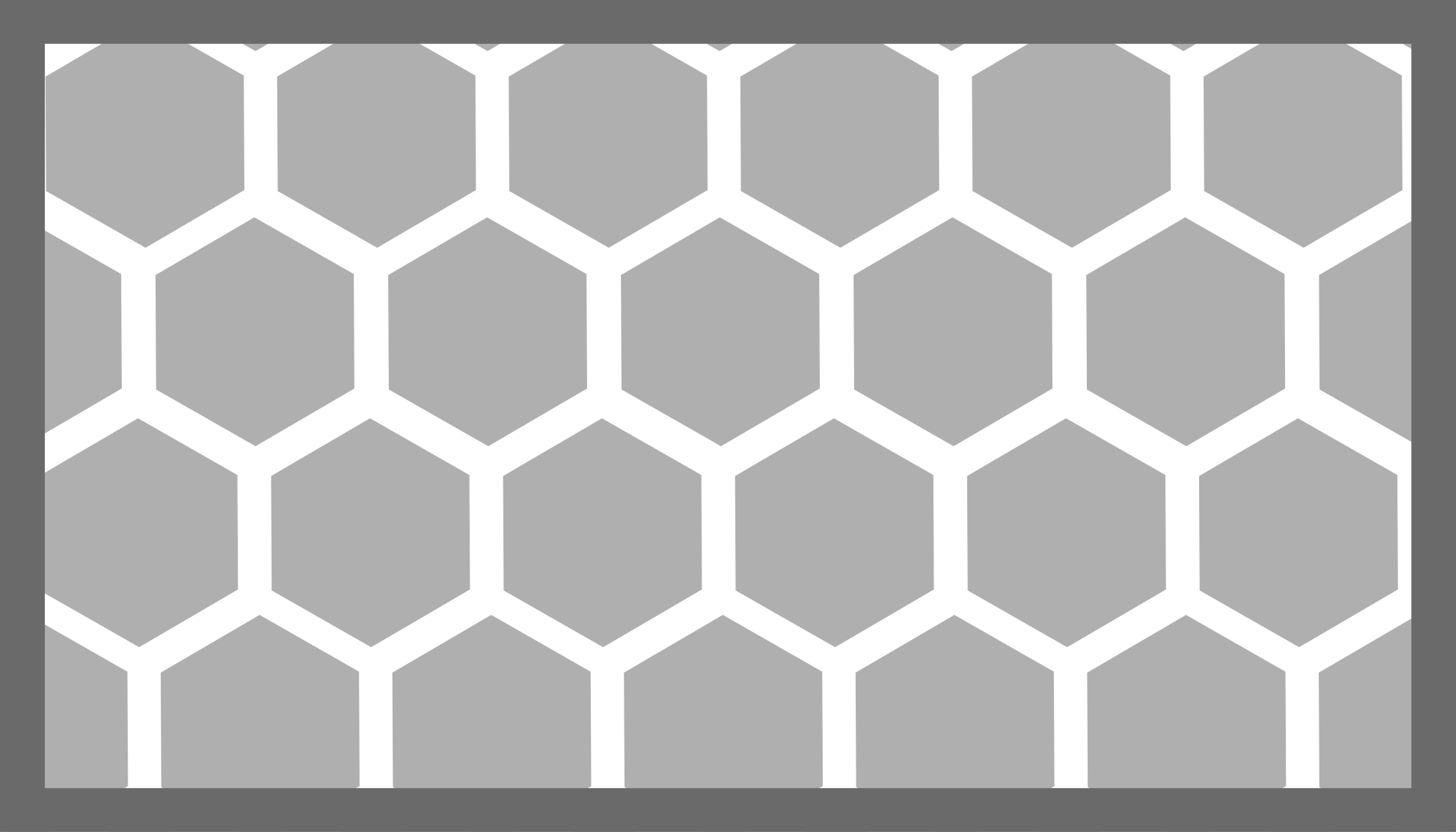 Tapis vinyle géométrique configuration hexagonale - TenStickers