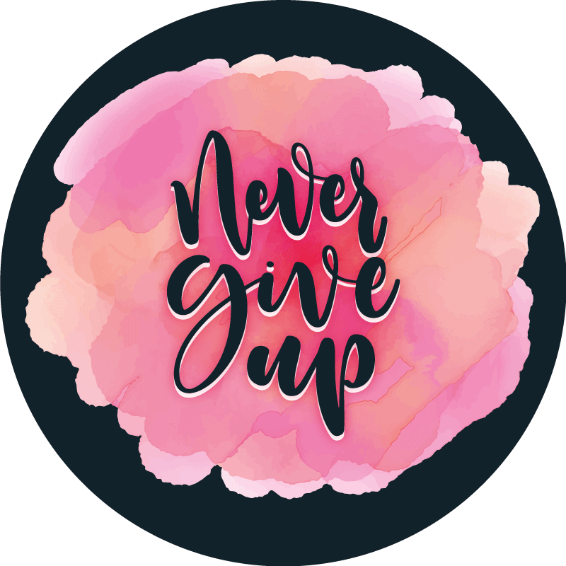 Tapis vinyle citation persévérez sans relâche - TenStickers