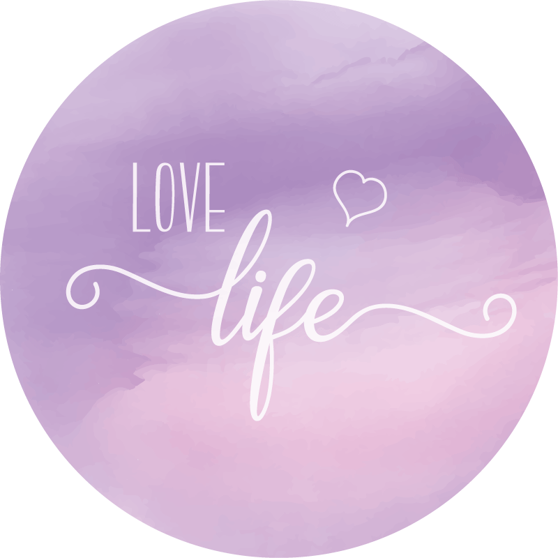 Tapis vinyle citation valoriser la vie - TenStickers