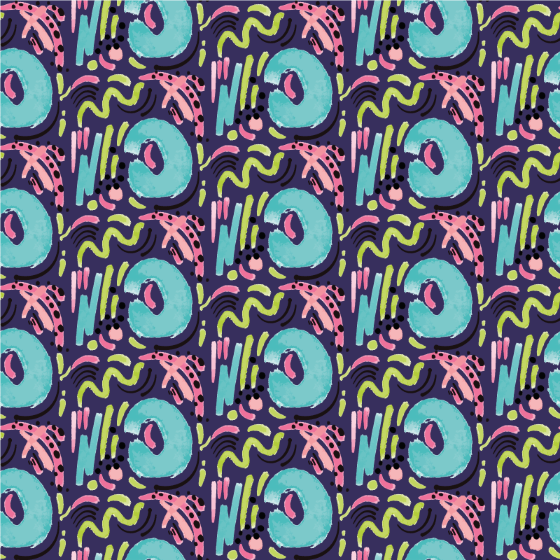 Tapis vinyle citation vinylee abstrait de taches d'aquarelle - TenStickers