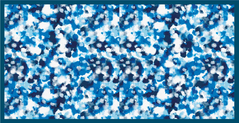 Tapis vinyle autres tapis motif éclaboussures bleues - TenStickers
