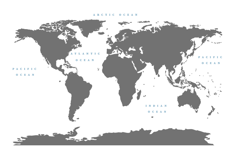 Tapis vinyle salon carte du monde stylisée - TenStickers