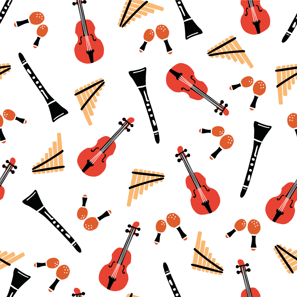 Tapis vinyle autres tapis motifs instruments de musique - TenStickers