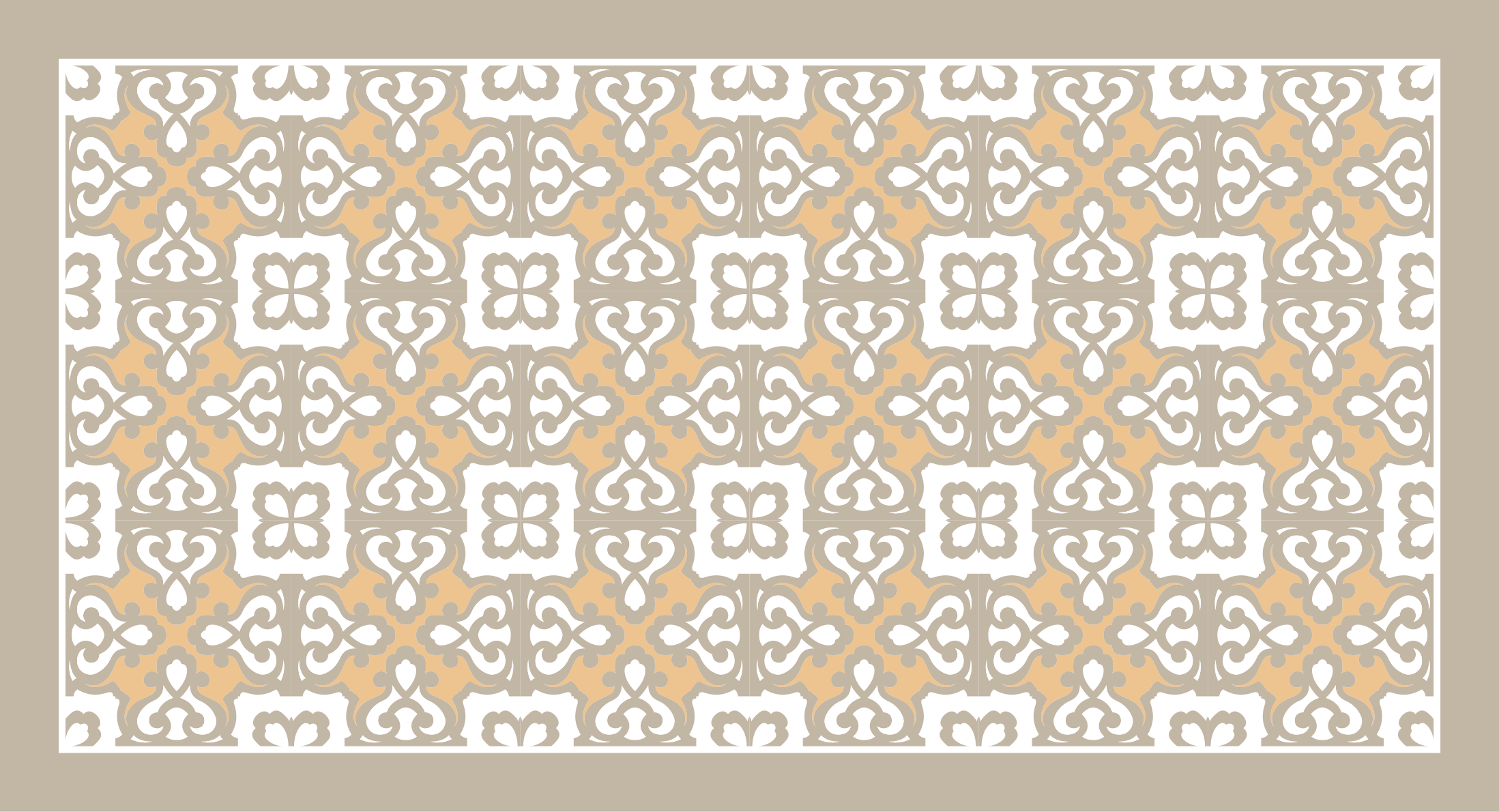 Tapis mosaique vinyle accents élégants et stylés - TenStickers