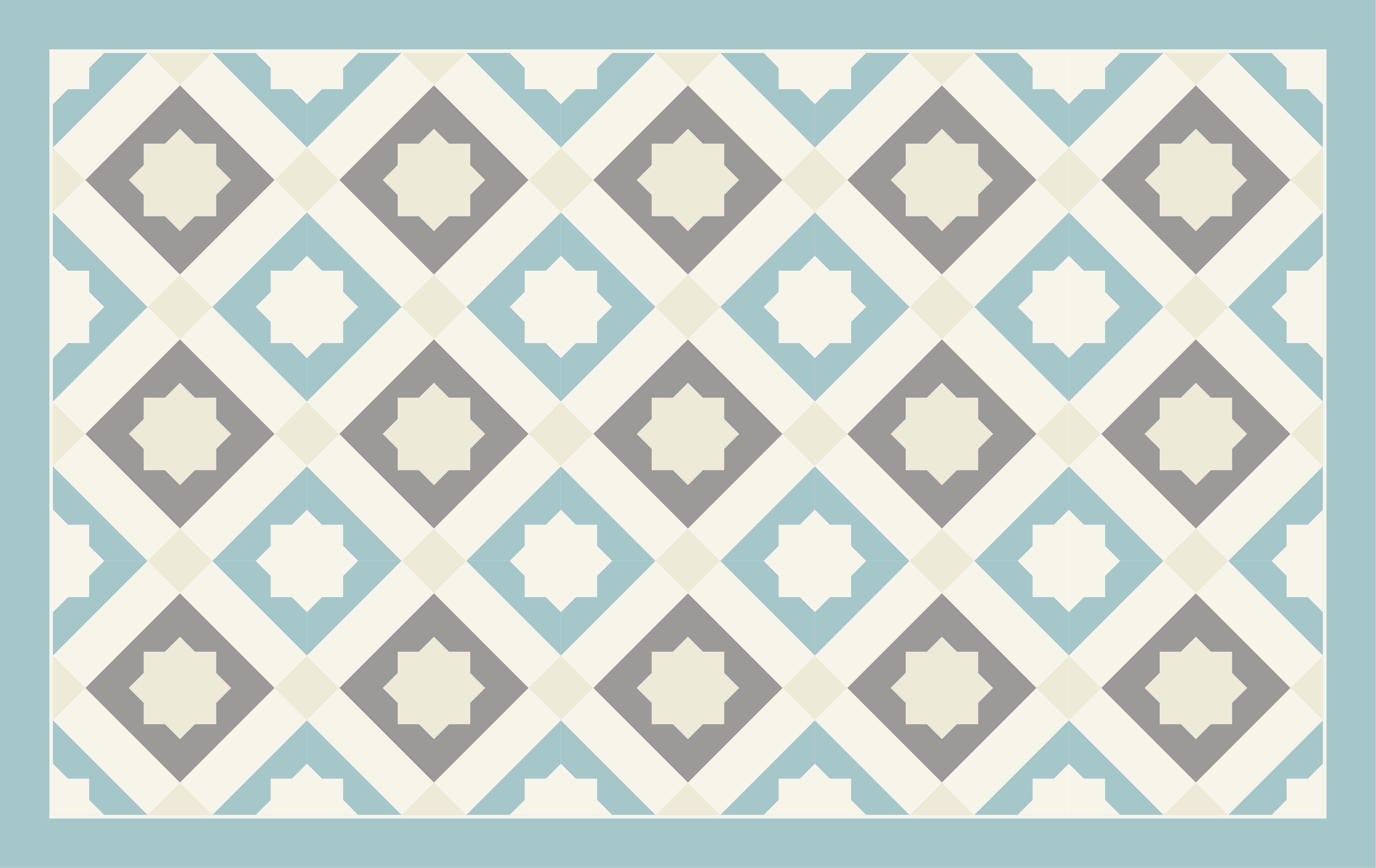 Tapis vinyle étoiles modernes motif bleu clair - TenStickers