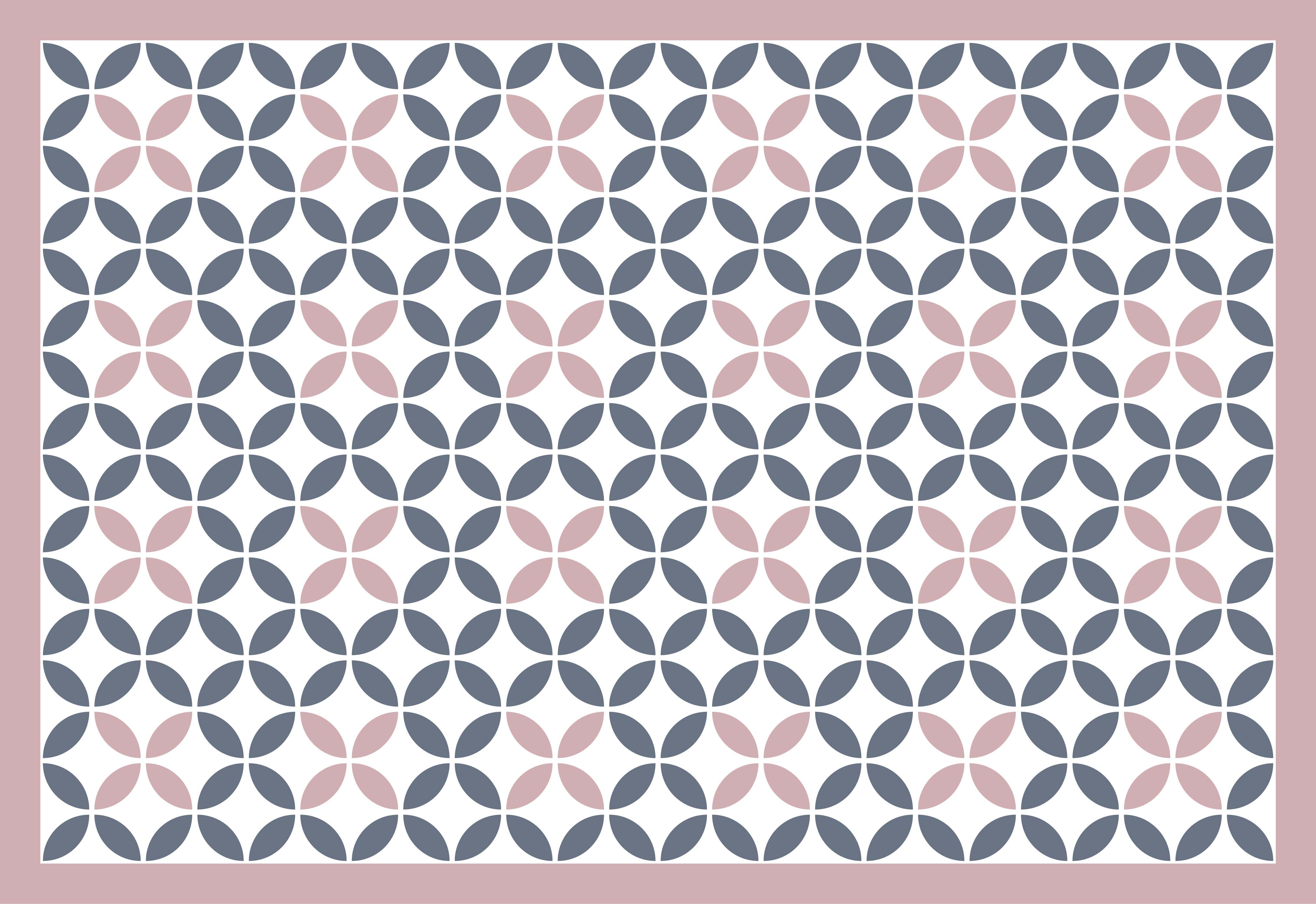 Tapis vinyle carreaux Cercles couleurs pastel - TenStickers