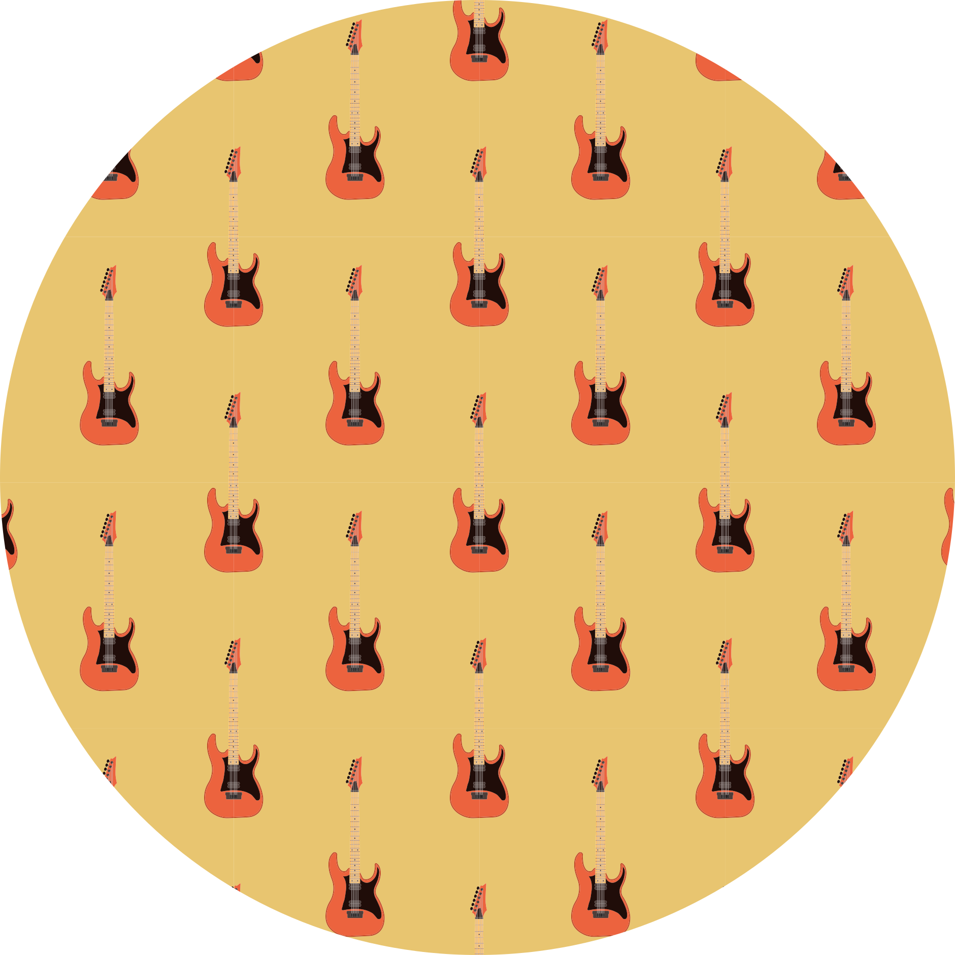 Tapis vinyle autres tapis motif de guitare - TenStickers
