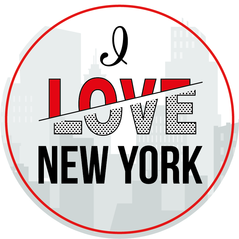 Tapis vinyle citation j'aime new york - TenStickers