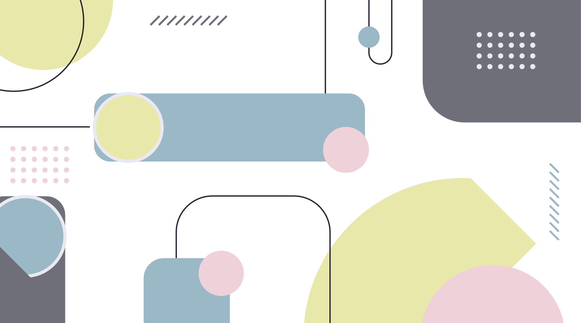 Tapis vinyle géométrique formes géométriques pastel - TenStickers