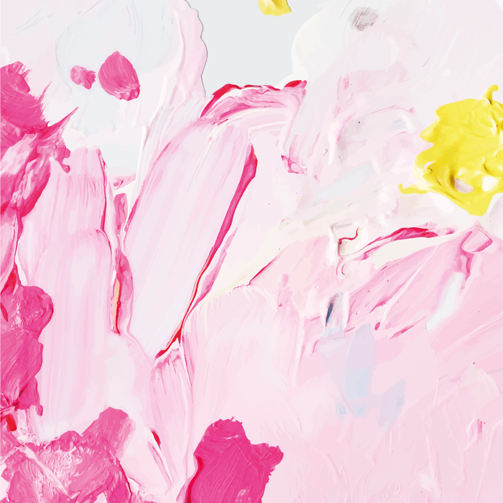 Tapis vinyle ado coups de pinceau abstraits - TenStickers