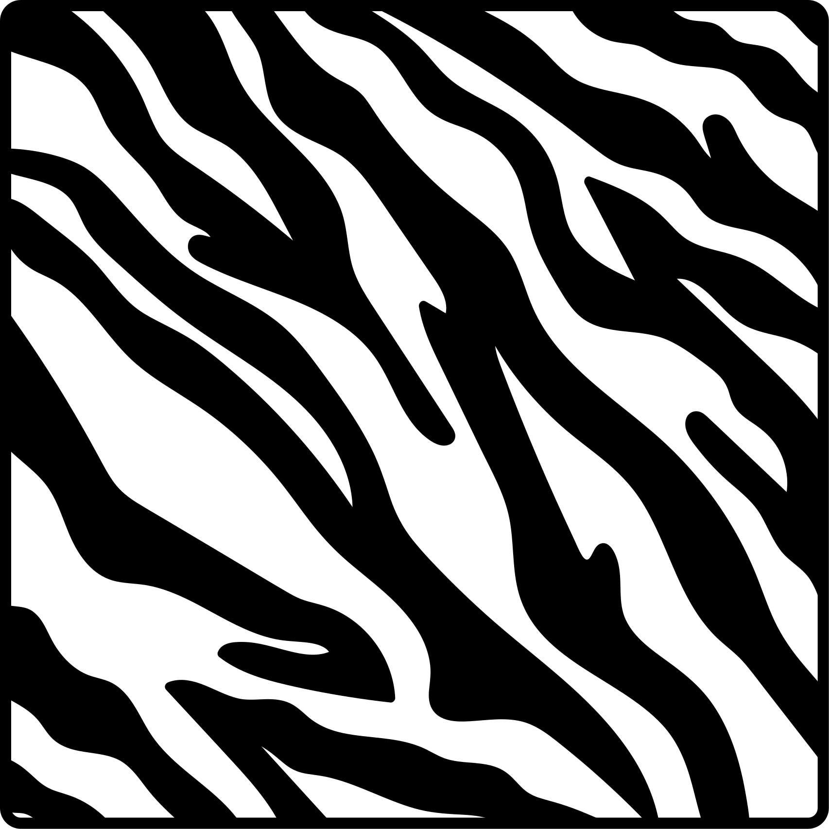 Tapis vinyle animal motif zèbre - TenStickers