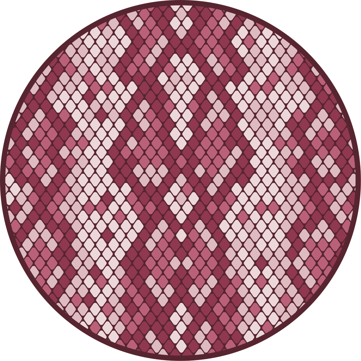 Tapis vinyle texture mélange de motifs en losange - TenStickers