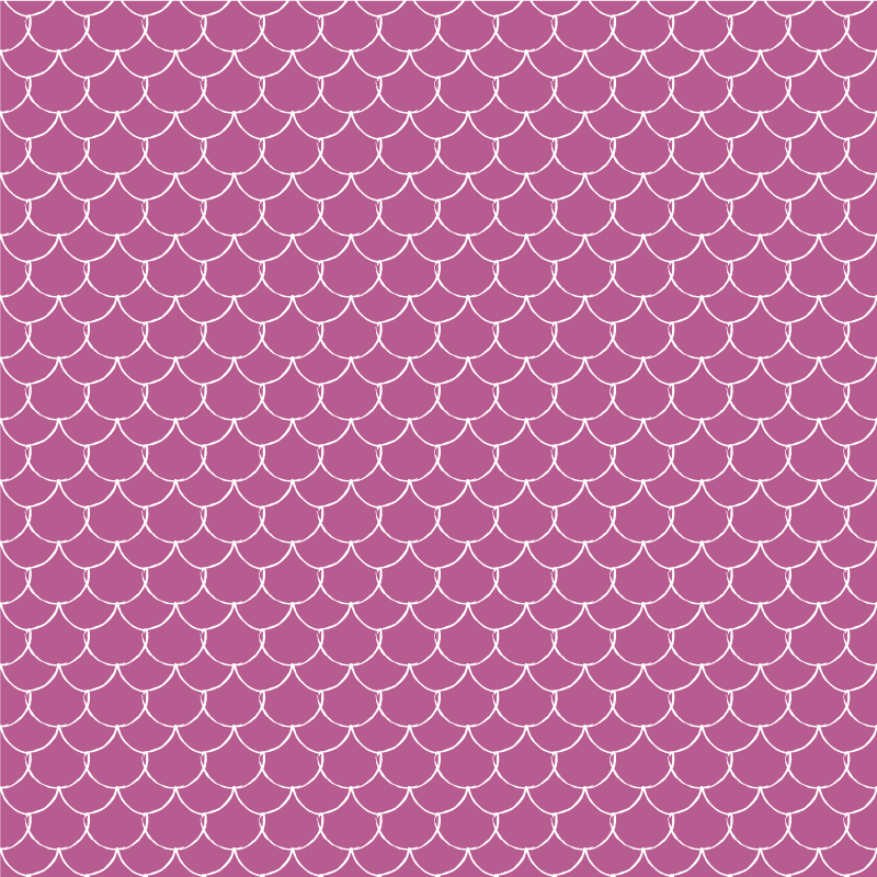 Tapis vinyle animal écailles de sirène roses - TenStickers