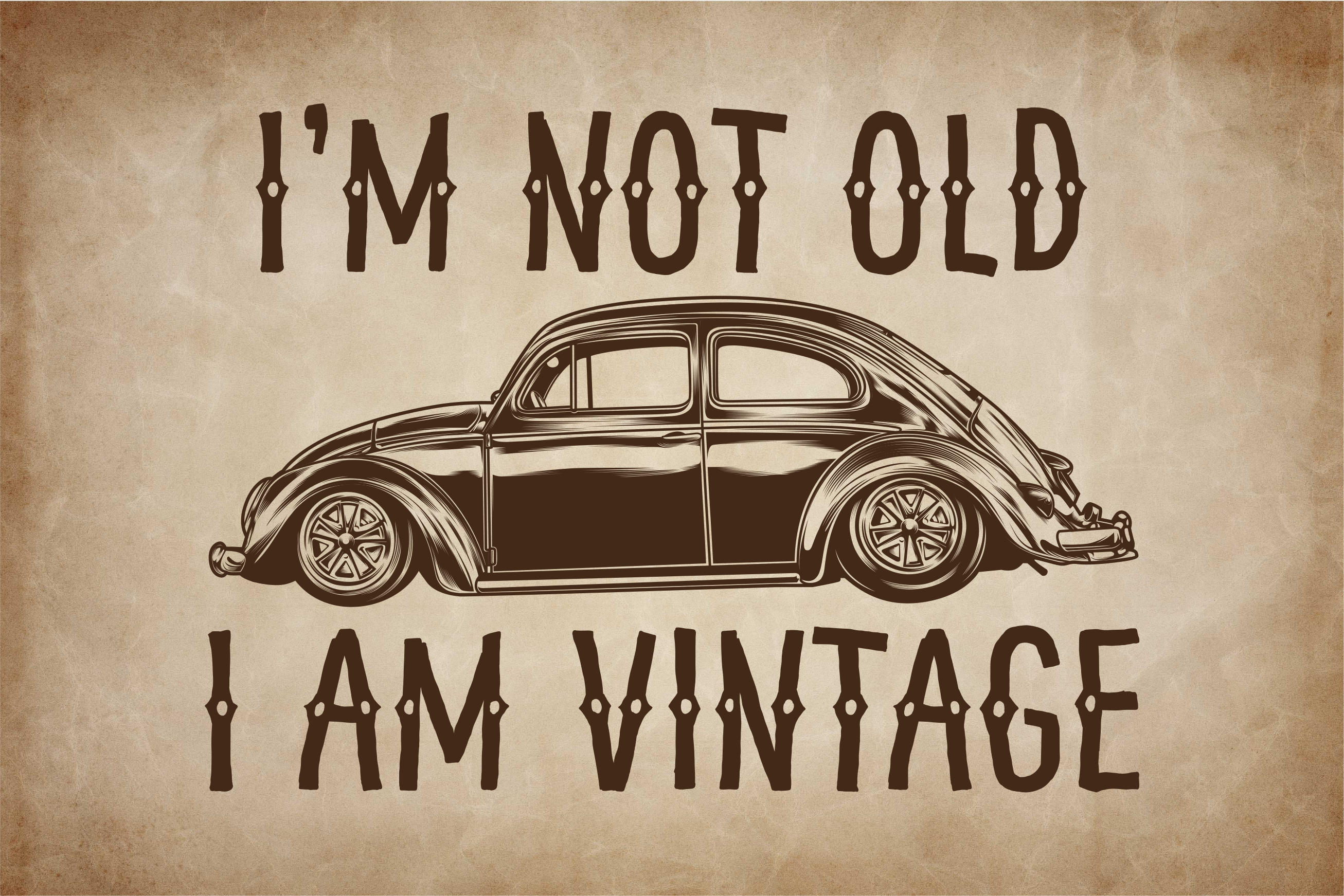 Tapis vinyle vintage je ne suis pas vieux - TenStickers