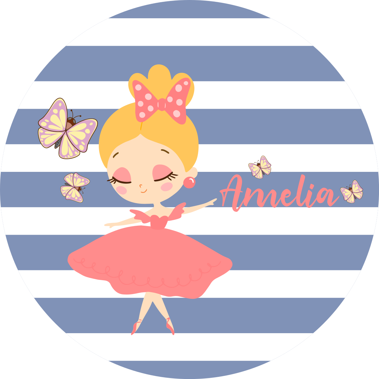 Tapis vinyle personnalisé personnalisation de fée de ballet - TenStickers