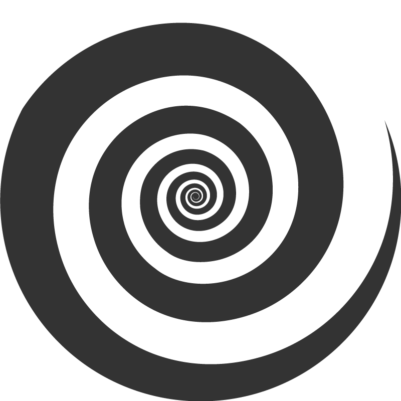 Tapis vinyle géométrique motif en spirale - TenStickers