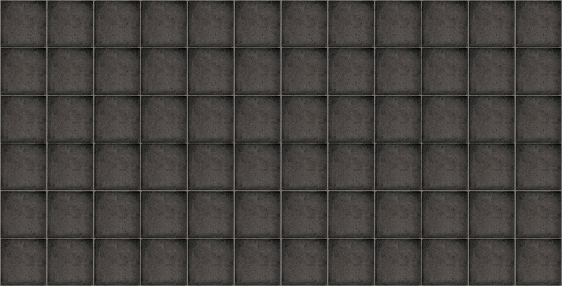 Tapis vinyle carreaux Briques carrées noires de pierre - TenStickers