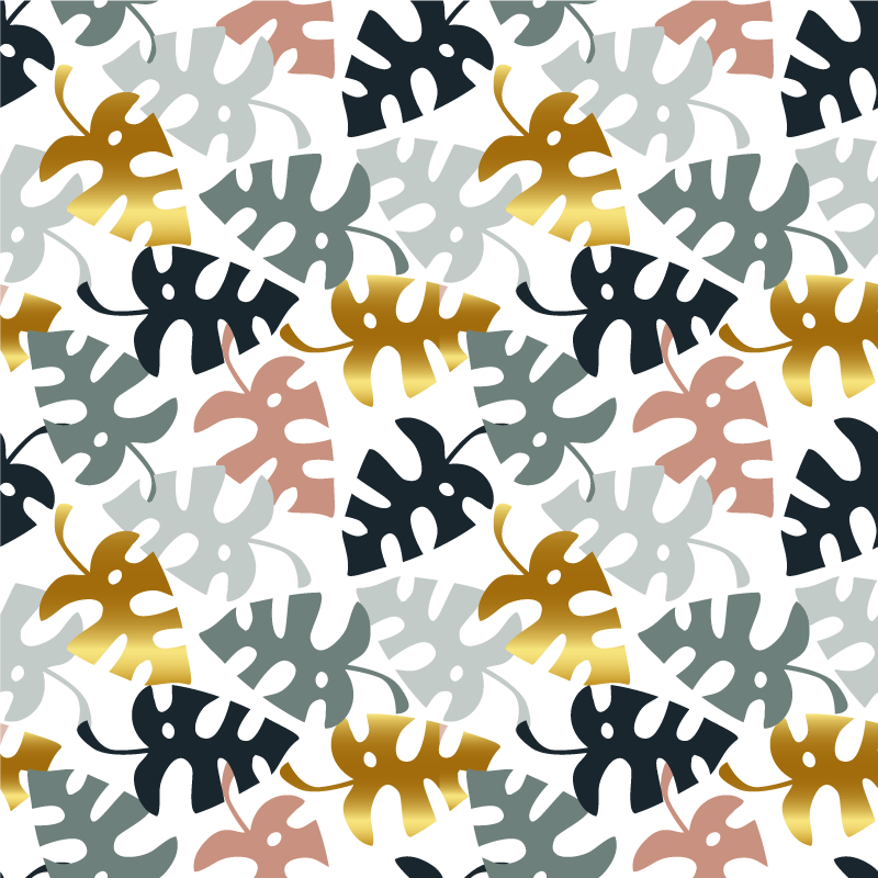 Tapis vinyle nature emblème de feuille - TenStickers